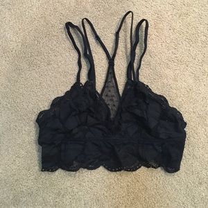 Black lace bralette